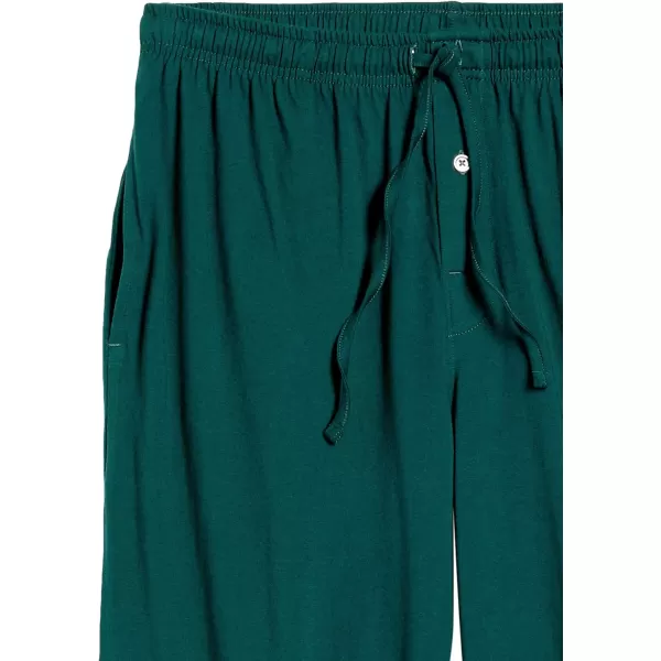 imageAmazon Essentials Mens Cotton Knit Pajama PantDark Green