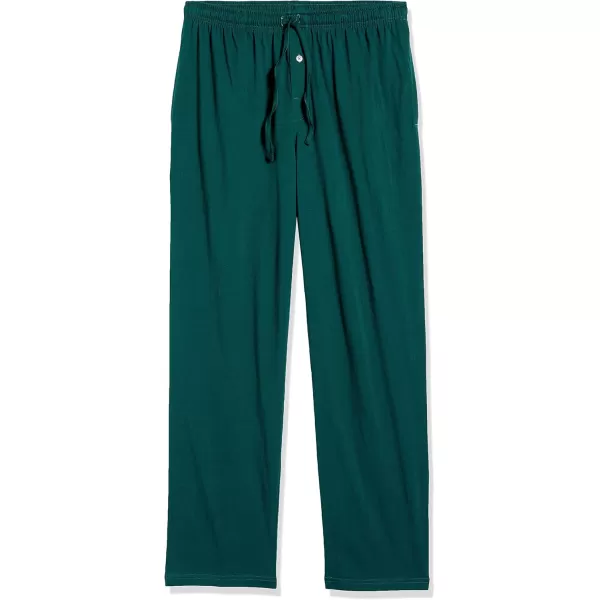 imageAmazon Essentials Mens Cotton Knit Pajama PantDark Green