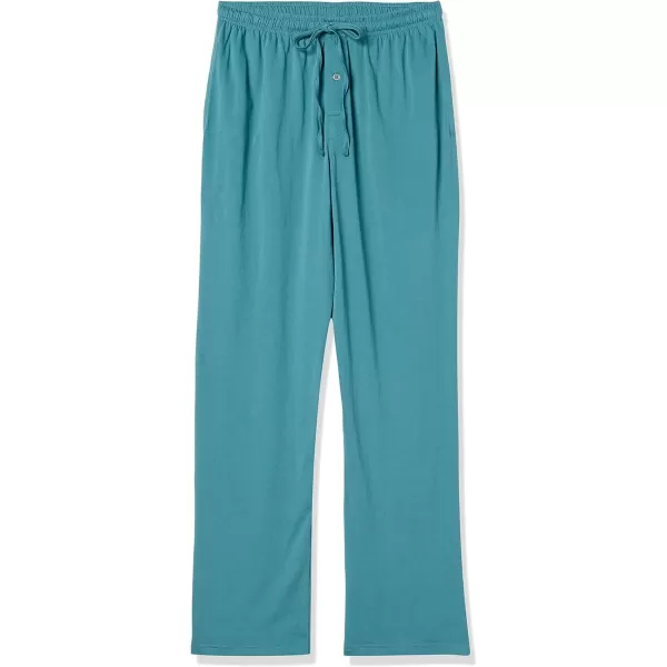 imageAmazon Essentials Mens Cotton Knit Pajama PantDark Turquoise