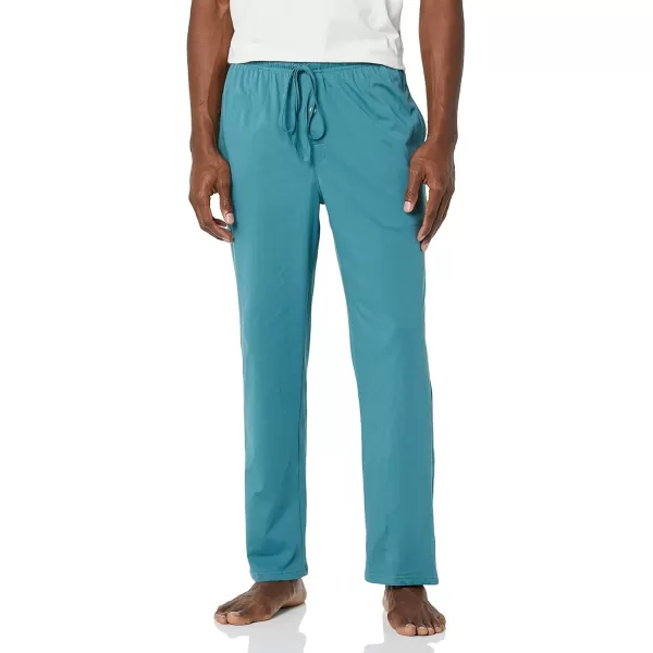 imageAmazon Essentials Mens Cotton Knit Pajama PantDark Turquoise