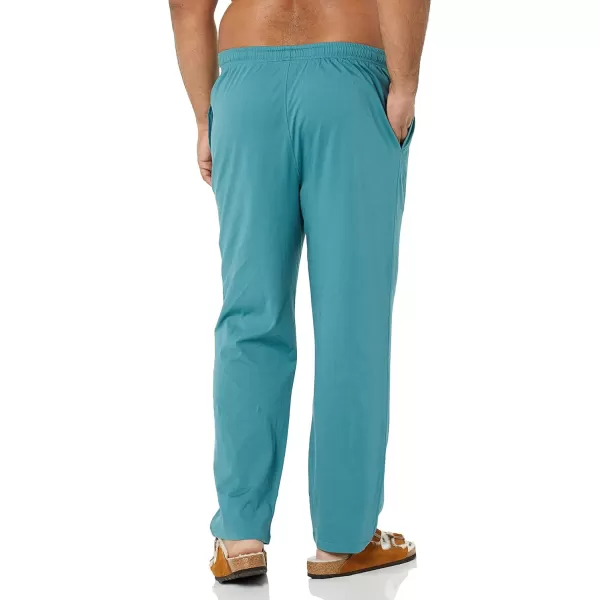 imageAmazon Essentials Mens Cotton Knit Pajama PantDark Turquoise