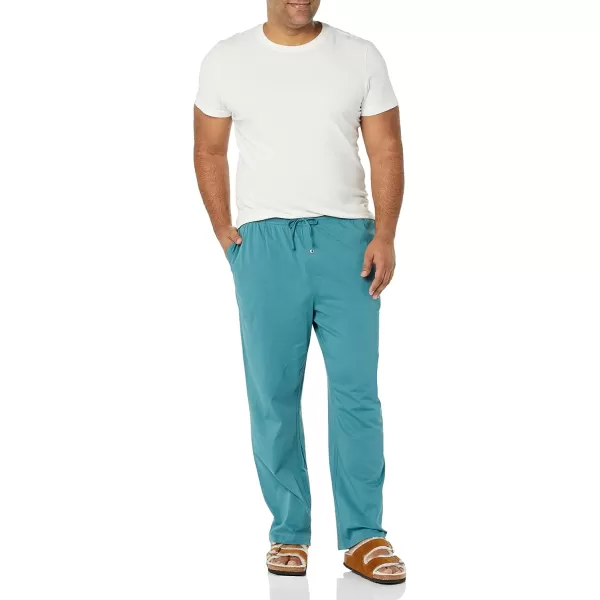 imageAmazon Essentials Mens Cotton Knit Pajama PantDark Turquoise