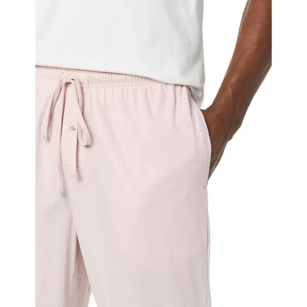 imageAmazon Essentials Mens Cotton Knit Pajama PantPale Pink