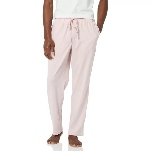 imageAmazon Essentials Mens Cotton Knit Pajama PantPale Pink