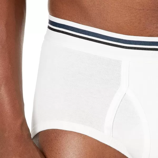 imageAmazon Essentials Mens Cotton TagFree Briefs Underwear MultipacksWhite