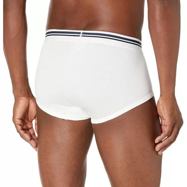 imageAmazon Essentials Mens Cotton TagFree Briefs Underwear MultipacksWhite