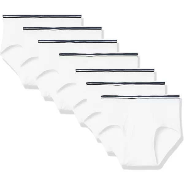 imageAmazon Essentials Mens Cotton TagFree Briefs Underwear MultipacksWhite