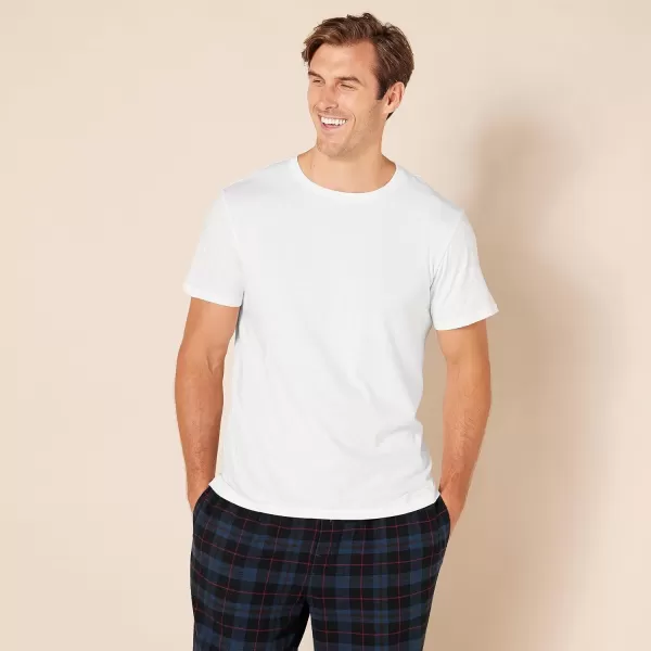 imageAmazon Essentials Mens Crew Neck TShirts Pack of 6 Versatile BasicsWhite