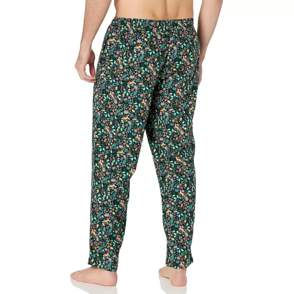 imageAmazon Essentials Mens Flannel Pajama Pant Available in Big ampamp TallBlack Folkloric