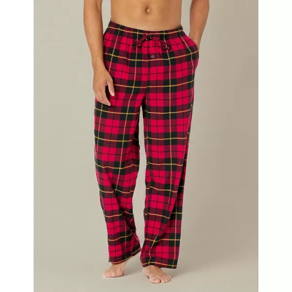 imageAmazon Essentials Mens Flannel Pajama Pant Available in Big ampamp TallBlack Red Buffalo Plaid