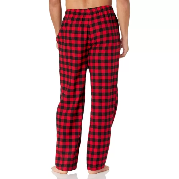 imageAmazon Essentials Mens Flannel Pajama Pant Available in Big ampamp TallBlack Red Buffalo Plaid