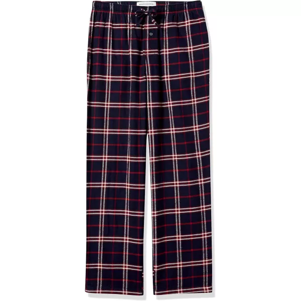 imageAmazon Essentials Mens Flannel Pajama Pant Available in Big ampamp TallNavy Red Plaid