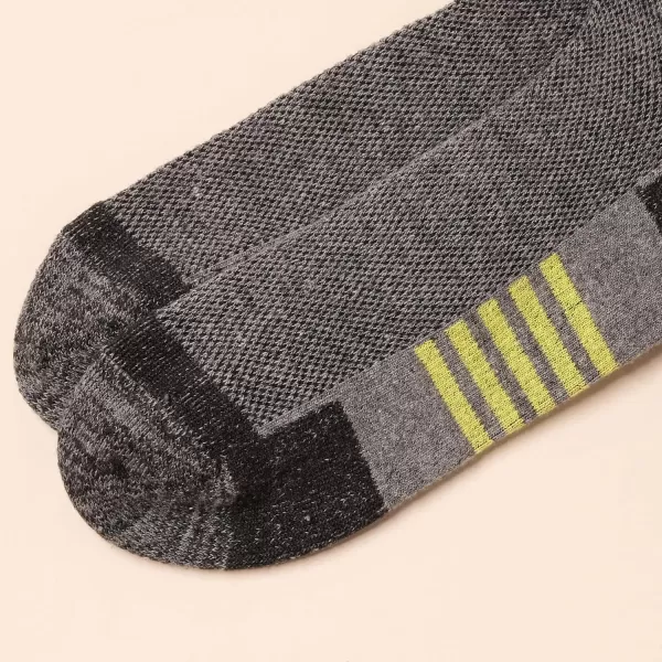 imageAmazon Essentials Mens Performance Cotton Socks  6 Pairs Athletic Crew BreathableGreyWhite