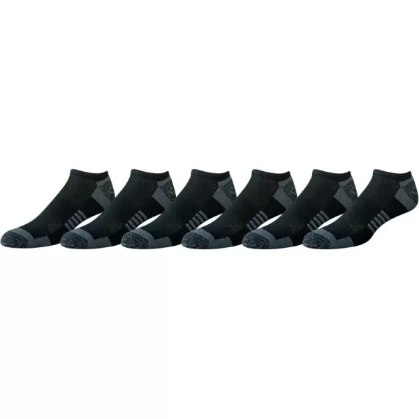 imageAmazon Essentials Cotton Socks for Men Performance Cushioned No Show Breathable Athletic 6 PairsBlack