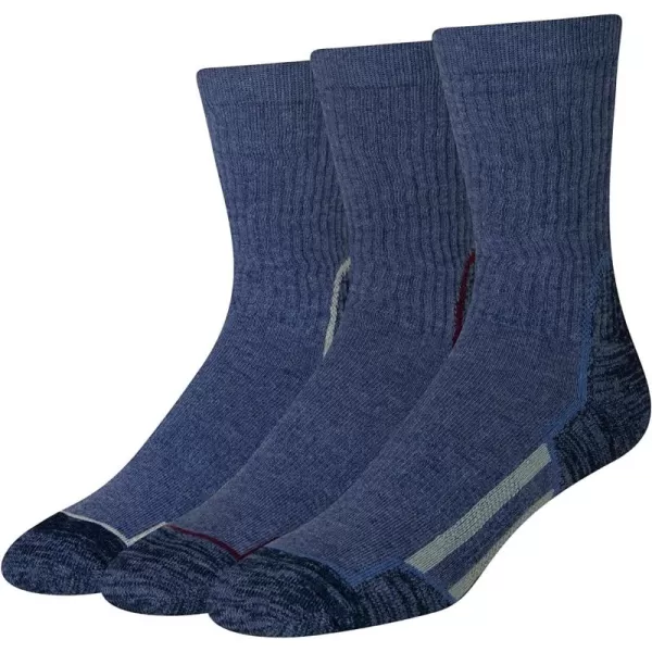 imageAmazon Essentials Mens Comfortable Cushioned Hiking Crew Socks 3 PairsNavy