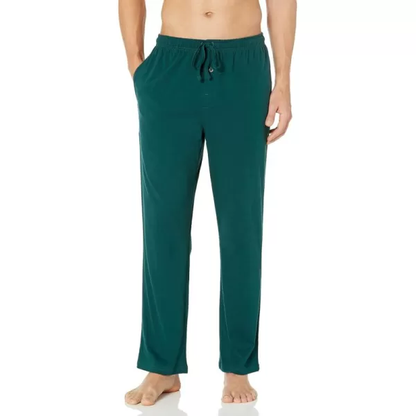 imageAmazon Essentials Mens Cotton Knit Pajama PantDark Green