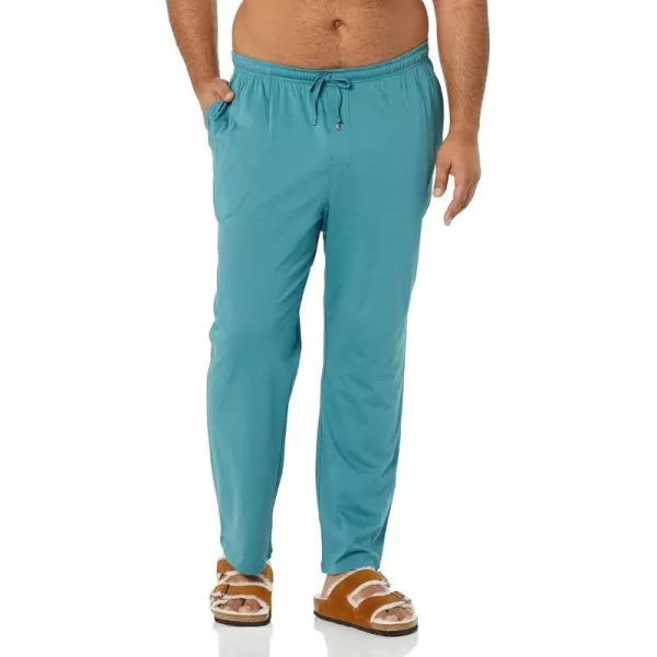 imageAmazon Essentials Mens Cotton Knit Pajama PantDark Turquoise