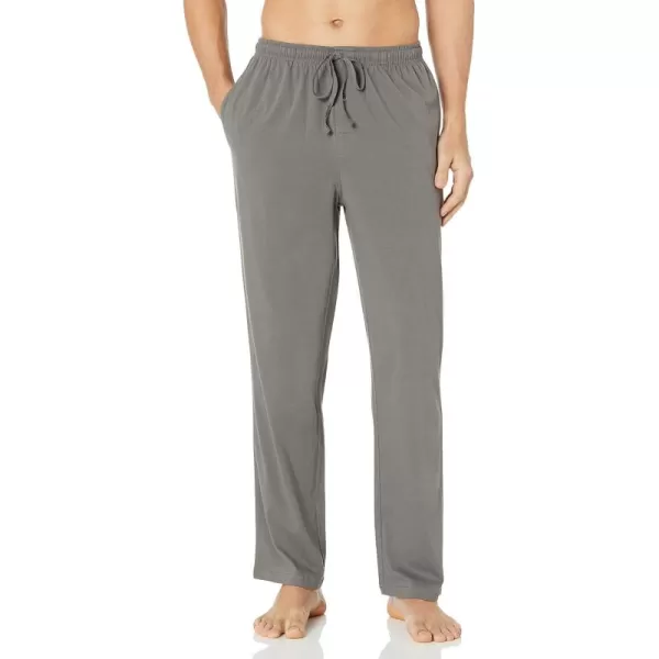 imageAmazon Essentials Mens Cotton Knit Pajama PantGrey