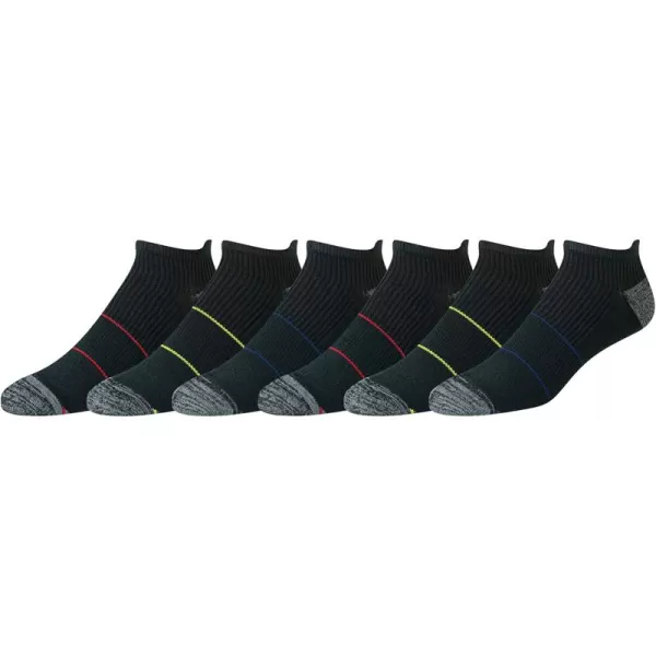 imageAmazon Essentials Mens Performance Zone Comfortable Cushion Athletic Tab Socks 6 PairsBlack