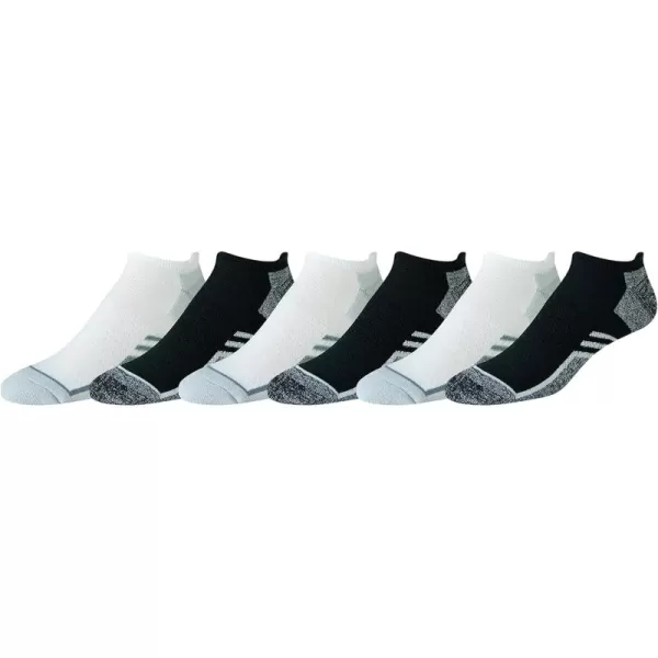 imageAmazon Essentials Mens Performance Zone Comfortable Cushion Athletic Tab Socks 6 PairsBlackWhite