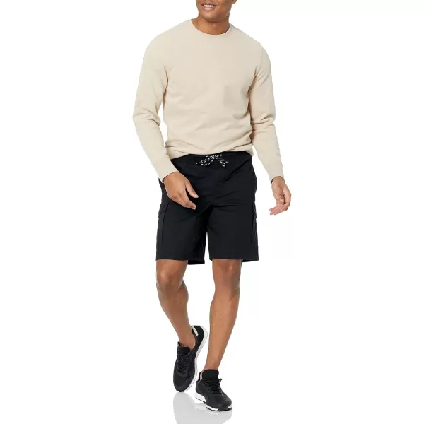 imageAmazon Essentials Mens 9quot Elastic Waist Cargo ShortBlack