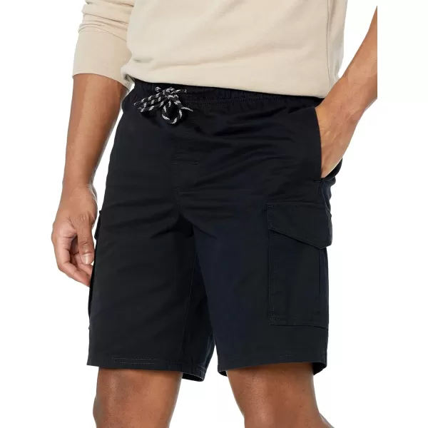 imageAmazon Essentials Mens 9quot Elastic Waist Cargo ShortBlack