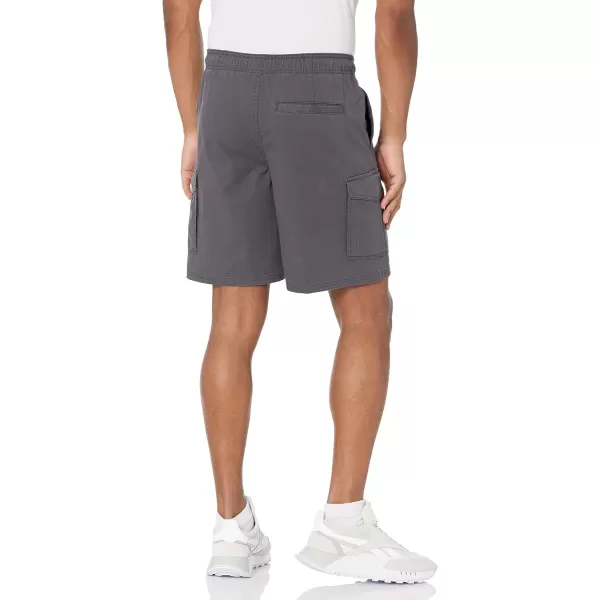 imageAmazon Essentials Mens 9quot Elastic Waist Cargo ShortDark Grey