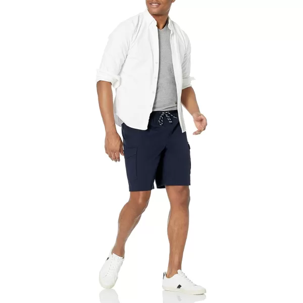 imageAmazon Essentials Mens 9quot Elastic Waist Cargo ShortNavy