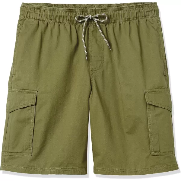 imageAmazon Essentials Mens 9quot Elastic Waist Cargo ShortOlive
