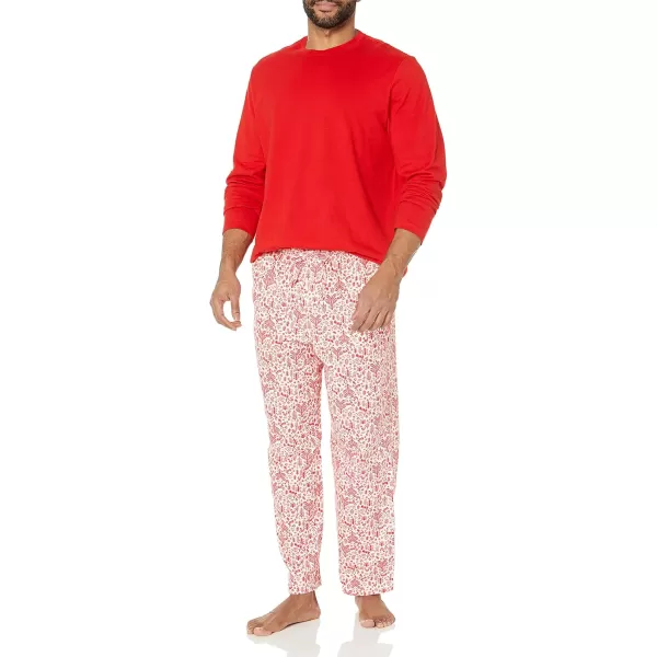 imageAmazon Essentials Mens Soft Flannel Pajama Sleepwear Set Available in Big ampamp TallWhite Forest