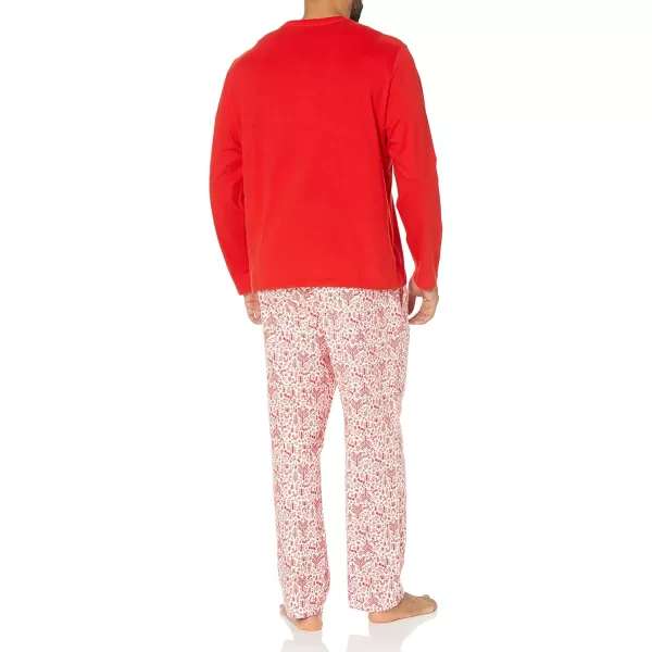 imageAmazon Essentials Mens Soft Flannel Pajama Sleepwear Set Available in Big ampamp TallWhite Forest