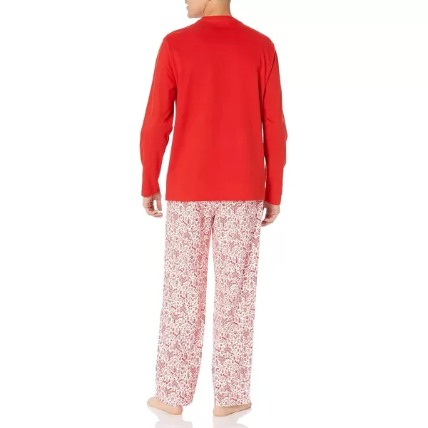 imageAmazon Essentials Mens Soft Flannel Pajama Sleepwear Set Available in Big ampamp TallWhite Forest
