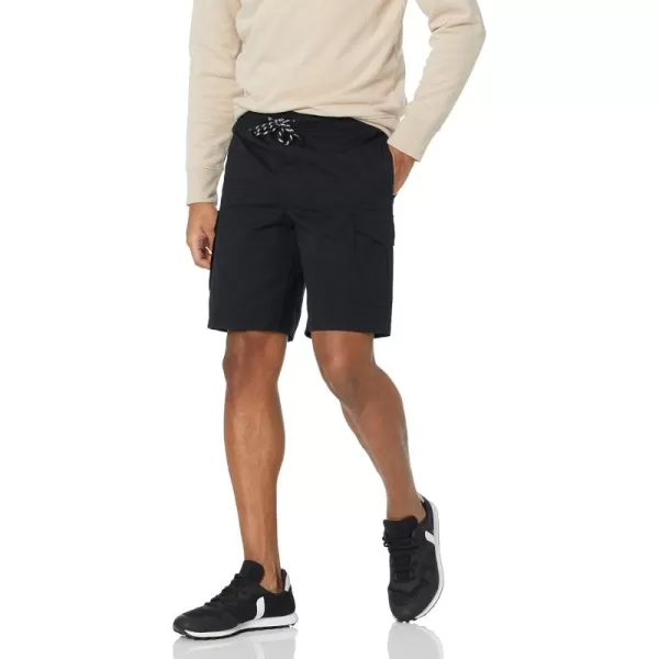 imageAmazon Essentials Mens 9quot Elastic Waist Cargo ShortBlack