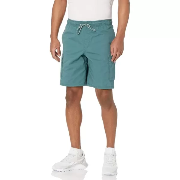 imageAmazon Essentials Mens 9quot Elastic Waist Cargo ShortSage Green