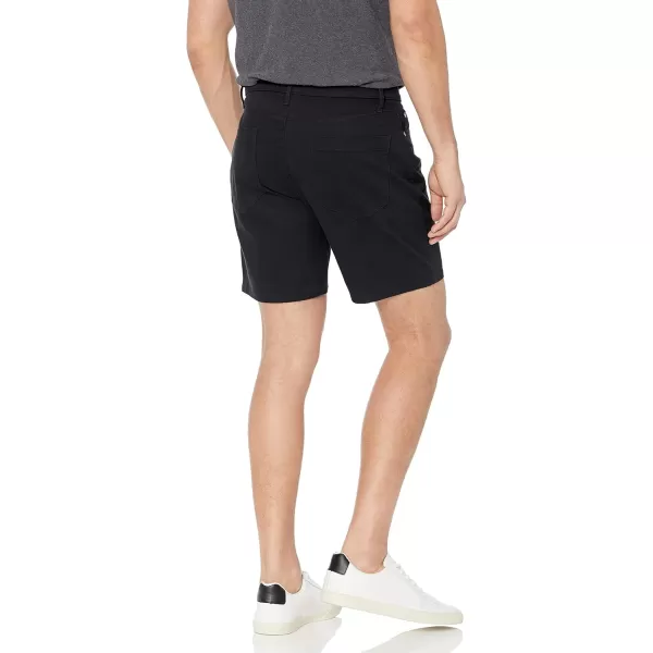 imageAmazon Essentials Mens SlimFit 7quot Inseam Stretch 5Pocket ShortBlack