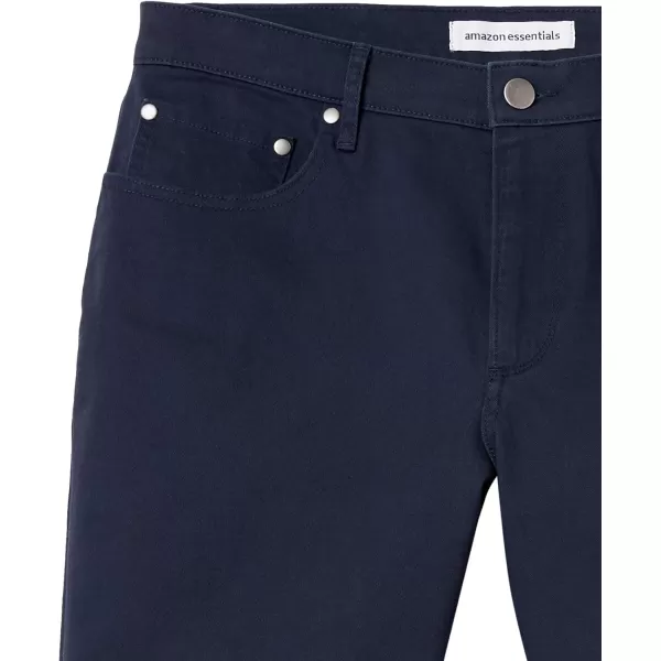 imageAmazon Essentials Mens SlimFit 7quot Inseam Stretch 5Pocket ShortMidnight Blue