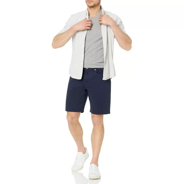 imageAmazon Essentials Mens Straightfit 9quot Inseam Stretch 5Pocket ShortMidnight Blue