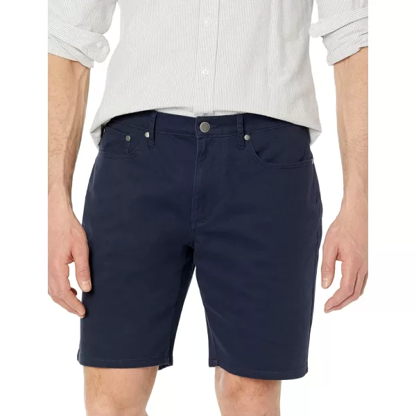 imageAmazon Essentials Mens Straightfit 9quot Inseam Stretch 5Pocket ShortMidnight Blue
