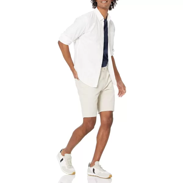 imageAmazon Essentials Mens Straightfit 9quot Inseam Stretch 5Pocket ShortStone