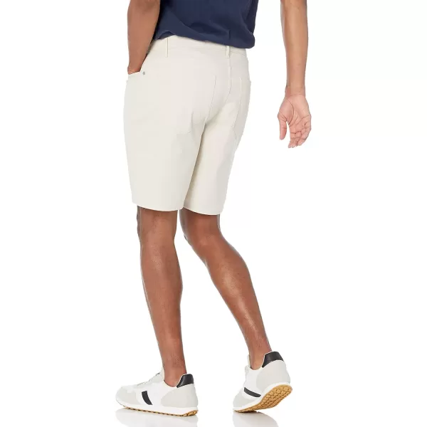 imageAmazon Essentials Mens Straightfit 9quot Inseam Stretch 5Pocket ShortStone