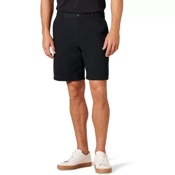 imageAmazon Essentials Mens ClassicFit 9quot Comfort Stretch Chino ShortBlack