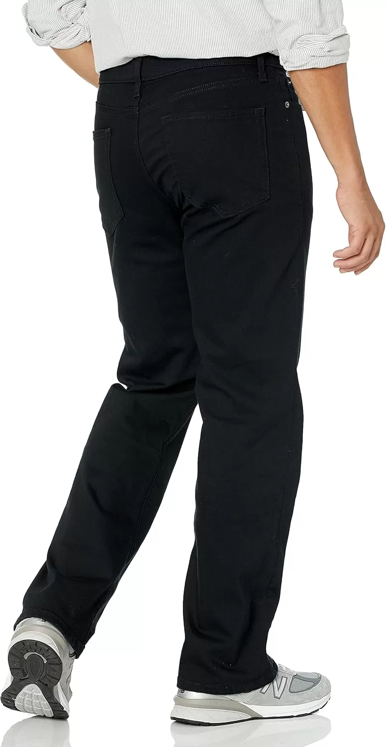 imageAmazon Essentials Jeans for Men Straight Fit BootcutBlack