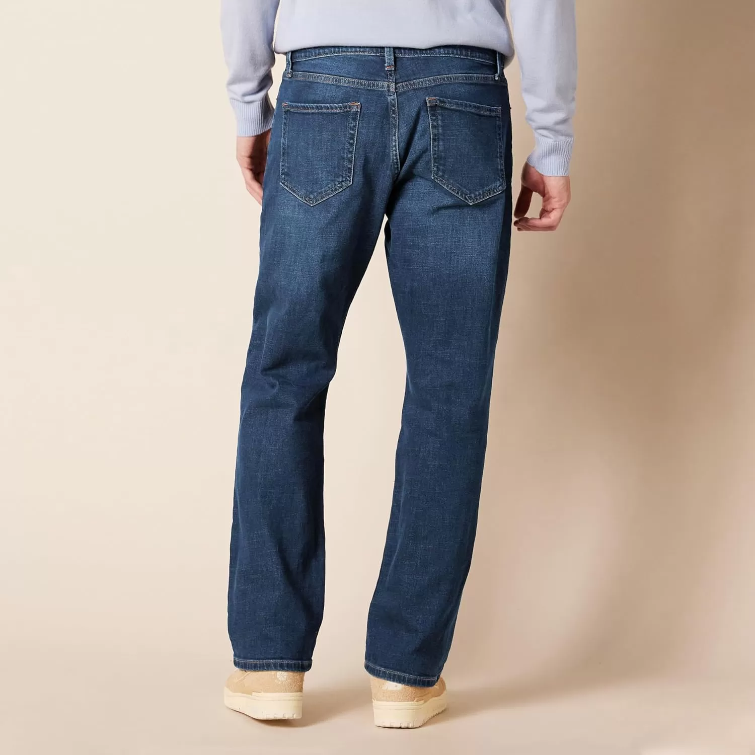 imageAmazon Essentials Jeans for Men Straight Fit BootcutDark Blue Vintage