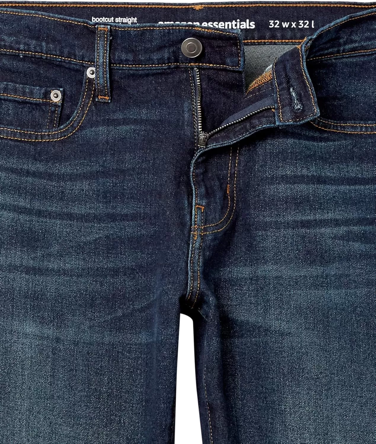 imageAmazon Essentials Jeans for Men Straight Fit BootcutDark Wash