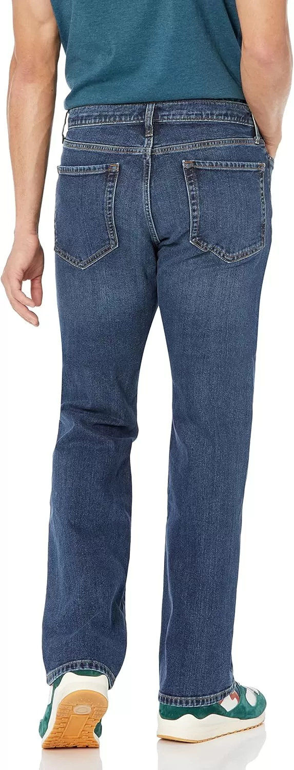 imageAmazon Essentials Jeans for Men Straight Fit BootcutMedium Wash