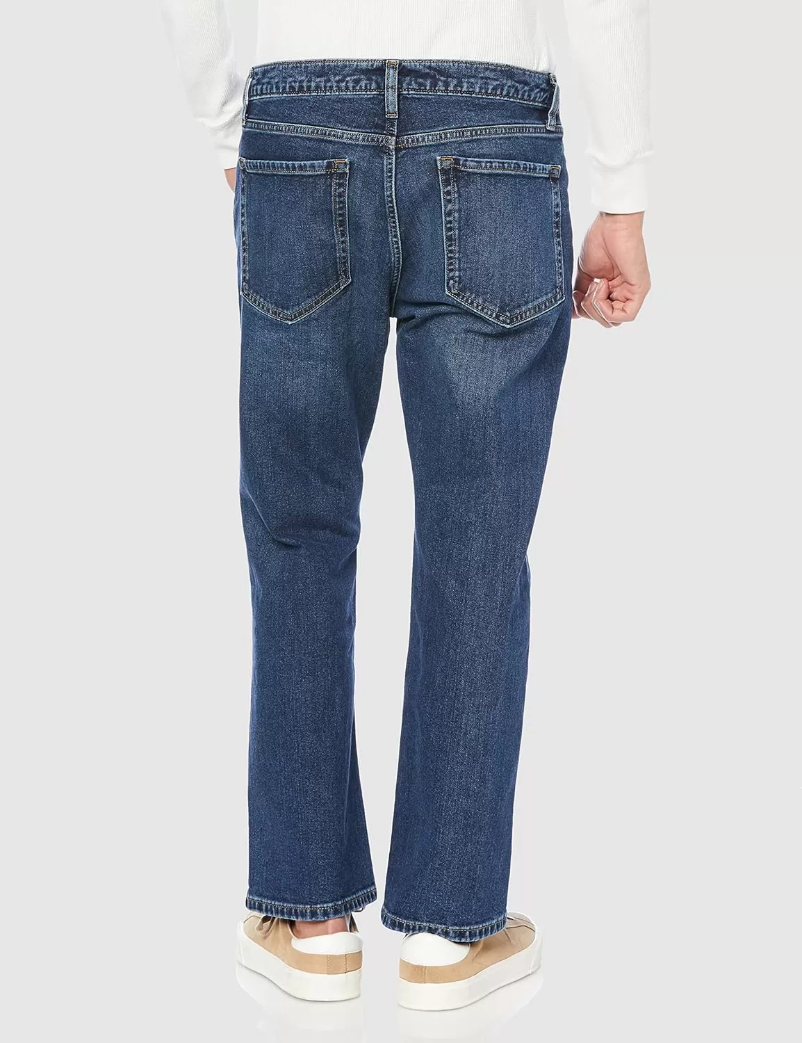 imageAmazon Essentials Jeans for Men Straight Fit BootcutMedium Wash