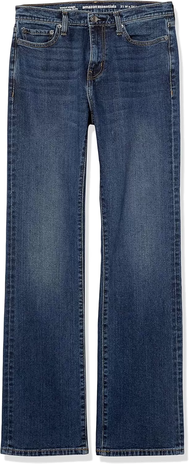 imageAmazon Essentials Jeans for Men Straight Fit BootcutMedium Wash