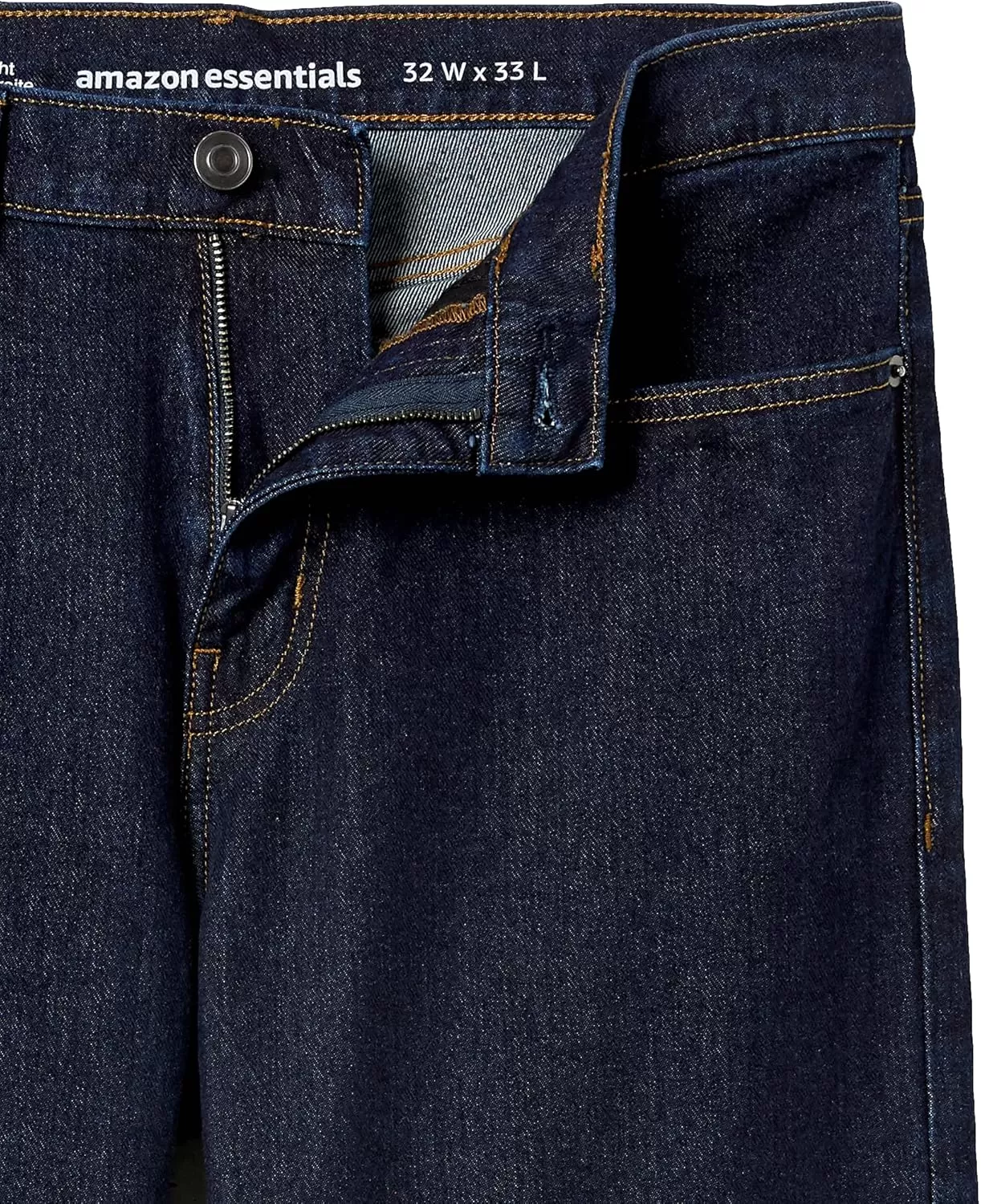 imageAmazon Essentials Jeans for Men Straight Fit BootcutRinsed