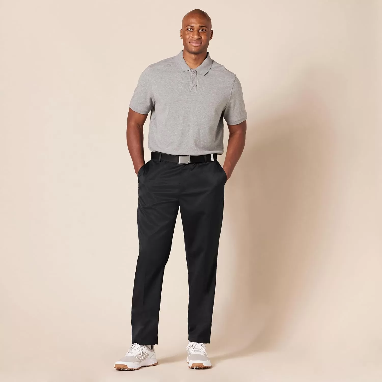 imageAmazon Essentials Mens Athleticfit Stretch Golf Pants Available in Big ampamp TallBlack