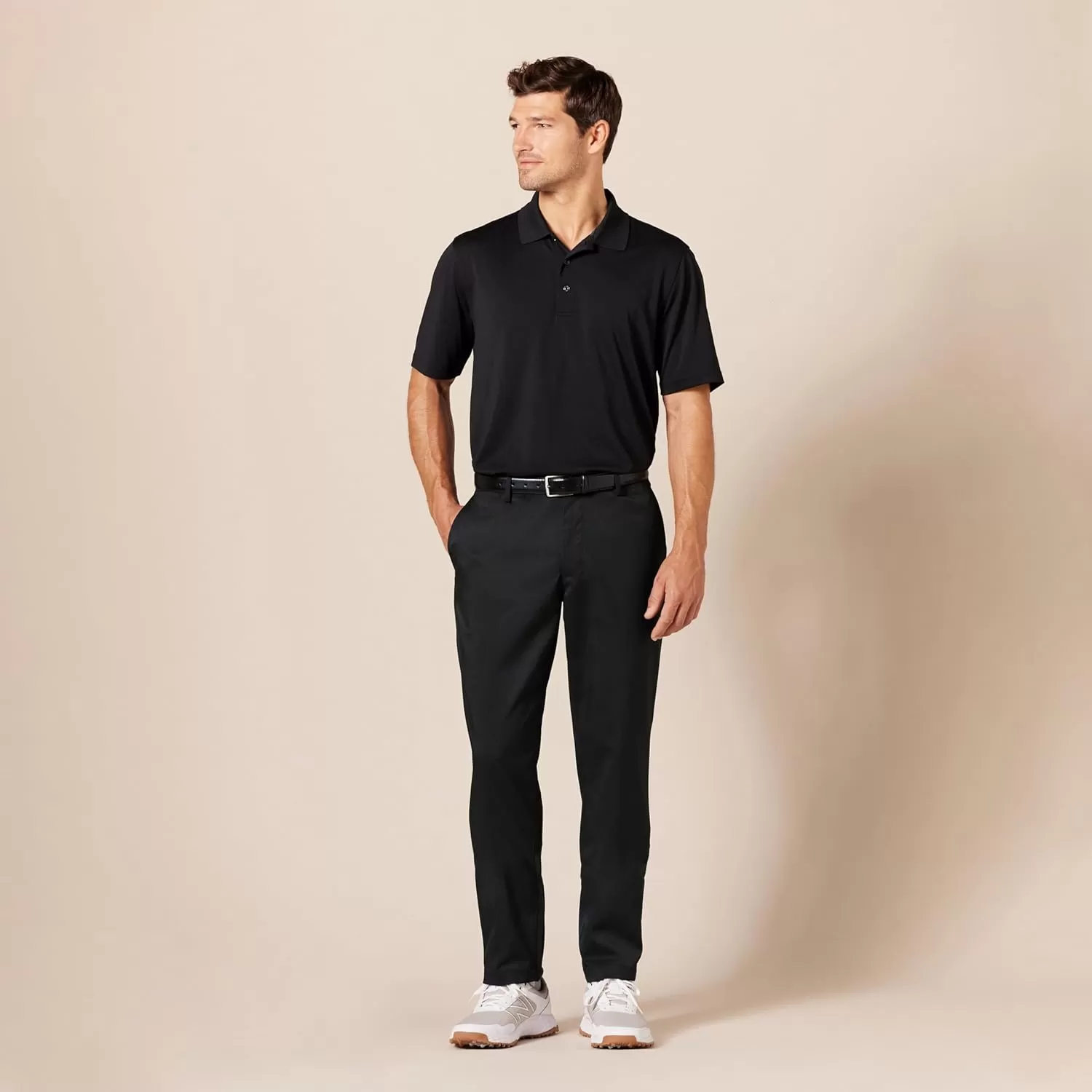 imageAmazon Essentials Mens Athleticfit Stretch Golf Pants Available in Big ampamp TallBlack
